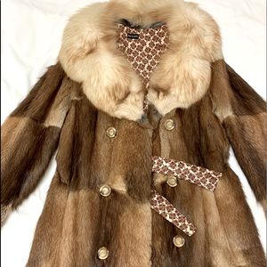 Beautiful Brand New Pea Coat. Fur Colar Maxi Coat